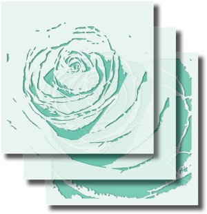 Impression Obsession - Stencil - Layered Rose 