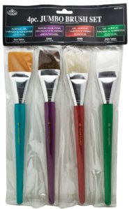 Royal & Langnickel - Brush Value Pack, Acrylic & Oil - Jumbo Handle 