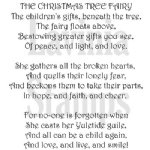 Lavinia - Clear Stamp - Christmas Tree Fairy Verse