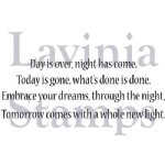 Lavinia - Clear Stamp - Embrace Your Dreams