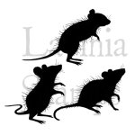 Lavinia - Clear Stamp - Three Woodland Mice