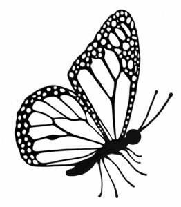 Lavinia - Clear Stamp - Flutterby Miniature