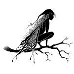 Lavinia - Clear Stamp - Raven
