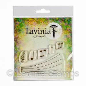 Lavinia  - Clear Stamp - Musical Notes Large
