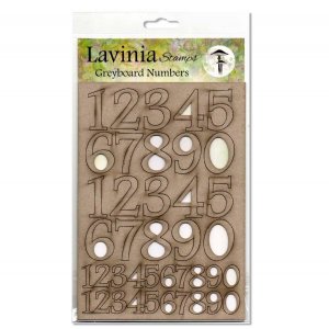 Lavinia - Embellishment - Grayboard Numbers