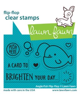 Lawn Fawn - Clear Stamp - Anglerfish Flip Flop