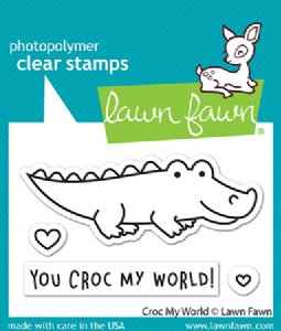 Lawn Fawn - Clear Stamp - Croc My World