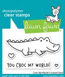 Lawn Fawn - Clear Stamp - Croc My World