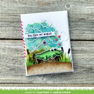 Lawn Fawn - Clear Stamp - Croc My World