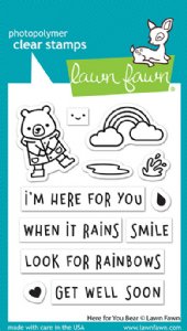 Lawn Fawn - Clear Stamp - Here For You Bear