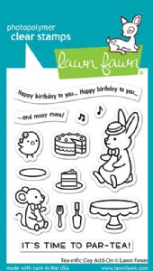 Lawn Fawn - Clear Stamp - Tea-rrific Day Add-On