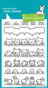 Lawn Fawn - Clear Stamp - Simply Celebrate Critters