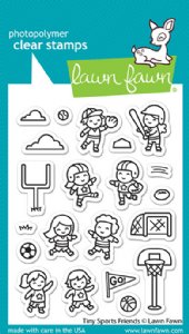 Lawn Fawn - Clear Stamp - Tiny Sports Friends