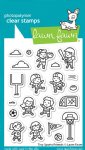 Lawn Fawn - Clear Stamp - Tiny Sports Friends