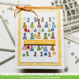 Lawn Fawn - Clear Stamp - All the Party Hats