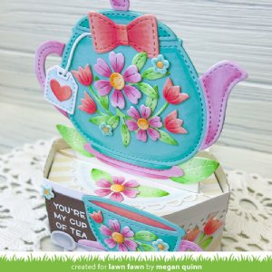 Lawn Fawn - Die - Stitched Teapot