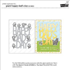 Lawn Fawn - Die Set - Giant Happy Dad's Day