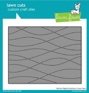 Lawn Fawn - Die Set - Stitched Ripple Backdrop