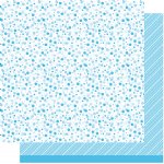 Lawn Fawn - 12X12 Paper - Blue Raspberry Fizz