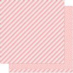 Lawn Fawn - 12X12 Patterned Paper - Stripes 'n Sprinkles - Pink Pow