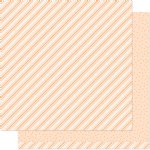 Lawn Fawn - 12X12 Patterned Paper - Stripes 'n Sprinkles - Oh My Orange