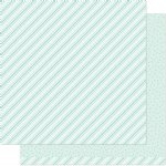 Lawn Fawn - 12X12 Patterned Paper - Stripes 'n Sprinkles - Terrific Teal