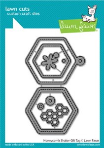 Lawn Fawn - Die - Honeycomb Shaker Gift Tag