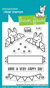 Lawn Fawn - Clear Stamp - Fangtastic Friends Add-On