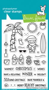 Lawn Fawn - Clear Stamp - Beachy Christmas