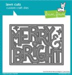 Lawn Fawn - Dies - Giant Outlined Merry & Bright