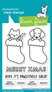 Lawn Fawn - Clear Stamp - Pawsitive Christmas
