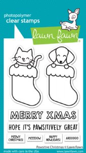 Lawn Fawn - Clear Stamp - Pawsitive Christmas