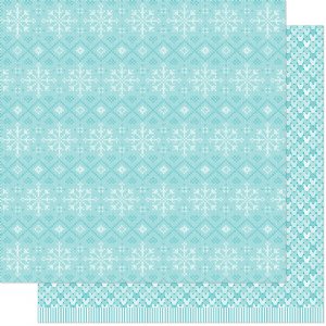 Lawn Fawn - 12X12 Patterned Paper - Cozy Scarf