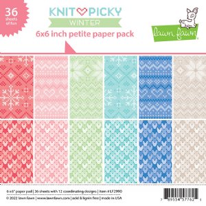 Lawn Fawn - 6X6 Petite Paper Pack - Knit Picky Winter