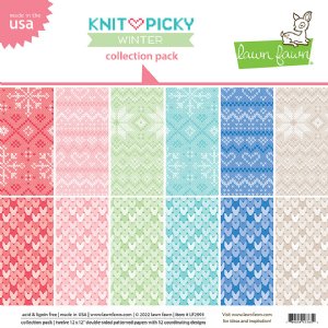 Lawn Fawn - 12X12 Collection Pack - Knit Picky Winter