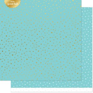 Lawn Fawn - 12X12 Patterned Paper - Twinkling Aqua