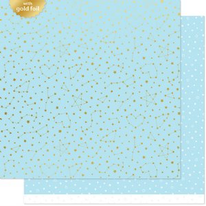 Lawn Fawn - 12X12 Patterned Paper - Twinkling Blue