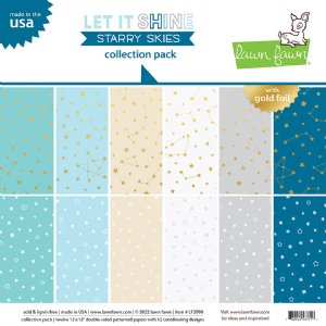 Lawn Fawn - 12X12 Collection Pack - Let it Shine Starry Skies