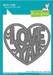 Lawn Fawn - Die - Giant Outlined Love Ya