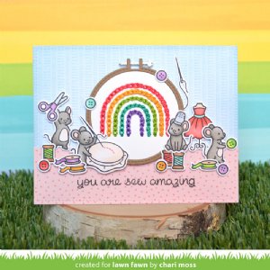 Lawn Fawn - Clear Stamp - Sew Very Mice