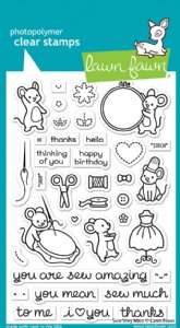 Lawn Fawn - Clear Stamp - Sew Very Mice