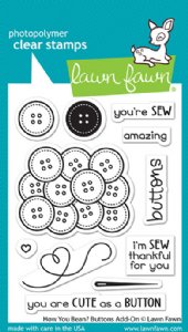 Lawn Fawn - Clear Stamp - How You Bean? Buttons Add-On