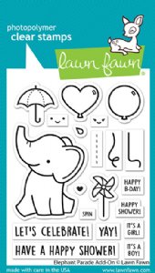 Lawn Fawn - Clear Stamp - Elephant Parade Add-On