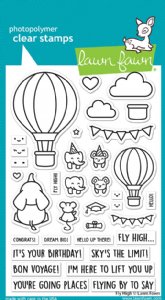 Lawn Fawn - Clear Stamp - Fly High