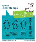 Lawn Fawn - Clear Stamp - Coaster Critters Flip-Flop