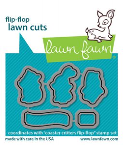 Lawn Fawn - Die - Coaster Critters Flip-Flop