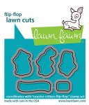 Lawn Fawn - Die - Coaster Critters Flip-Flop