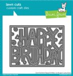 Lawn Fawn - Die - Giant Outlined Happy Birthday: Landscape