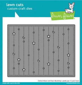 Lawn Fawn - Die - Dotted Moon And Stars Backdrop: Landscape