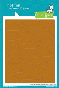 Lawn Fawn - Hot Foil Plate - Cloud Background